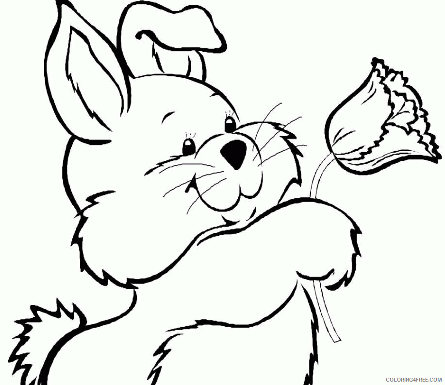 April Coloring Pages for Kids Printable Sheets Easter Bunny To 2021 a 2172 Coloring4free