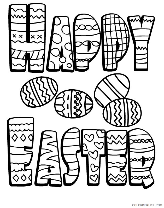 April Coloring Pages for Kids Printable Sheets Free Easter For 2021 a 2175 Coloring4free