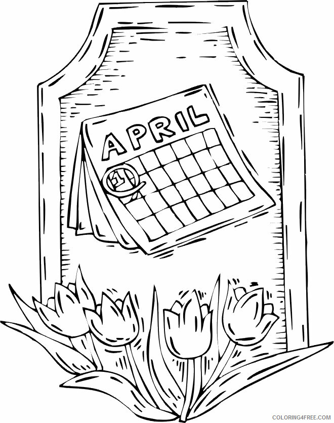 April Coloring Sheets Printable Sheets Here To Download And Print 2021 a 2195 Coloring4free