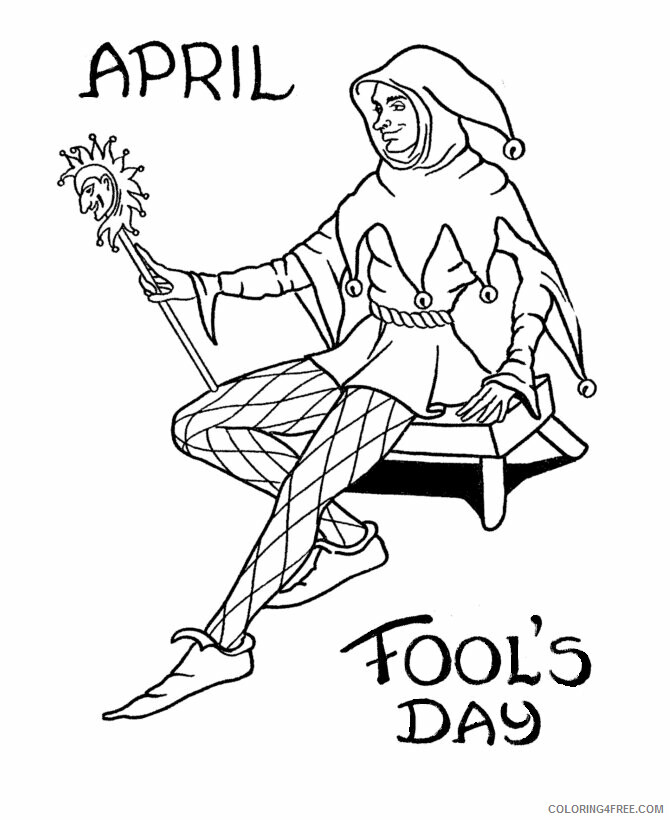 April Fools Day Coloring Pages Printable Sheets April Fools Day Pages 2021 a 2201 Coloring4free