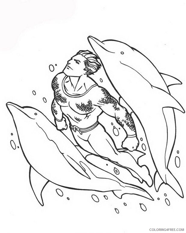 Aquaman Coloring Page Printable Sheets Aquaman 50 Free 2021 a 2222 Coloring4free
