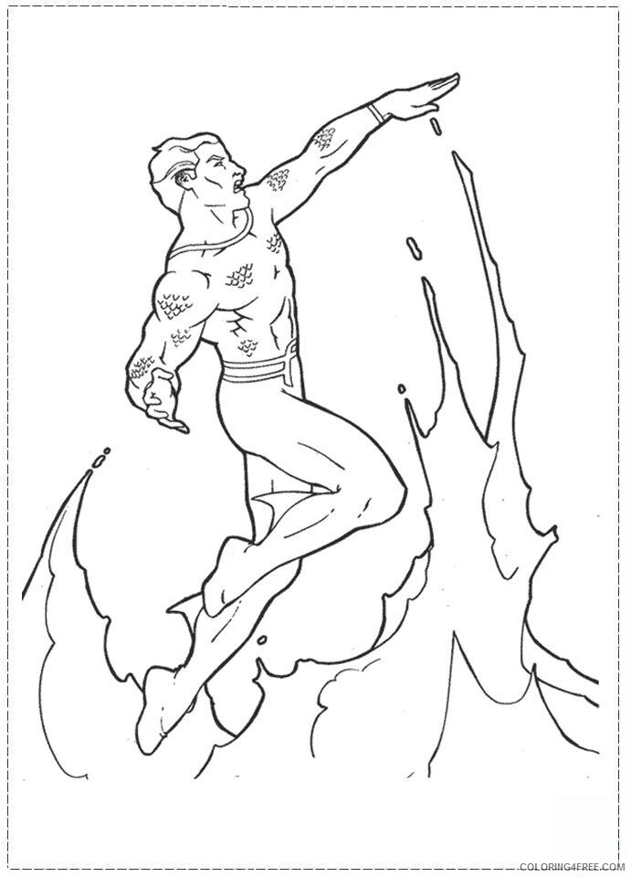 Aquaman Coloring Page Printable Sheets Aquaman page DinoKids org 2021 a 2219 Coloring4free