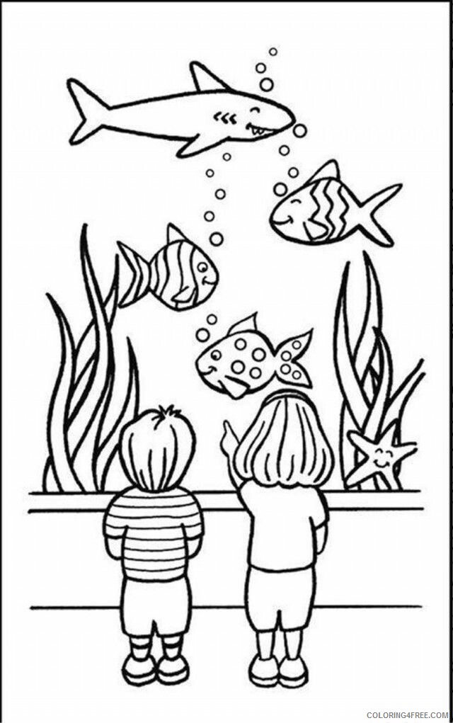 Aquarium Coloring Page Printable Sheets Fish Aquarium Page Coloringplus 2021 a 2247 Coloring4free