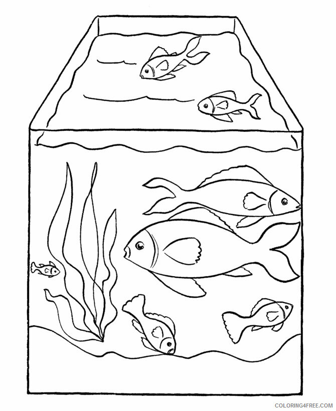 Aquarium Coloring Page Printable Sheets Fish Free Printable 2021 a 2248 Coloring4free