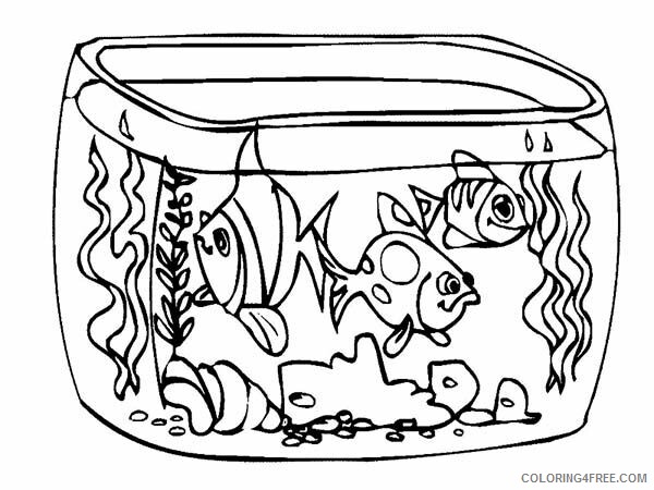 Aquarium Coloring Page Printable Sheets How to Draw Fish Tank 2021 a 2252 Coloring4free