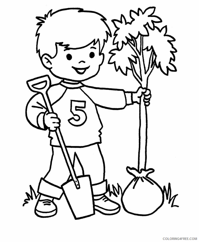Arbor Day Coloring Pages Printable Sheets ArborDay Is A Day For 2021 a 2292 Coloring4free