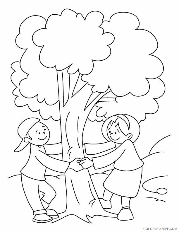 Arbor Day Coloring Pages Printable Sheets Save tree Download 2021 a 2298 Coloring4free