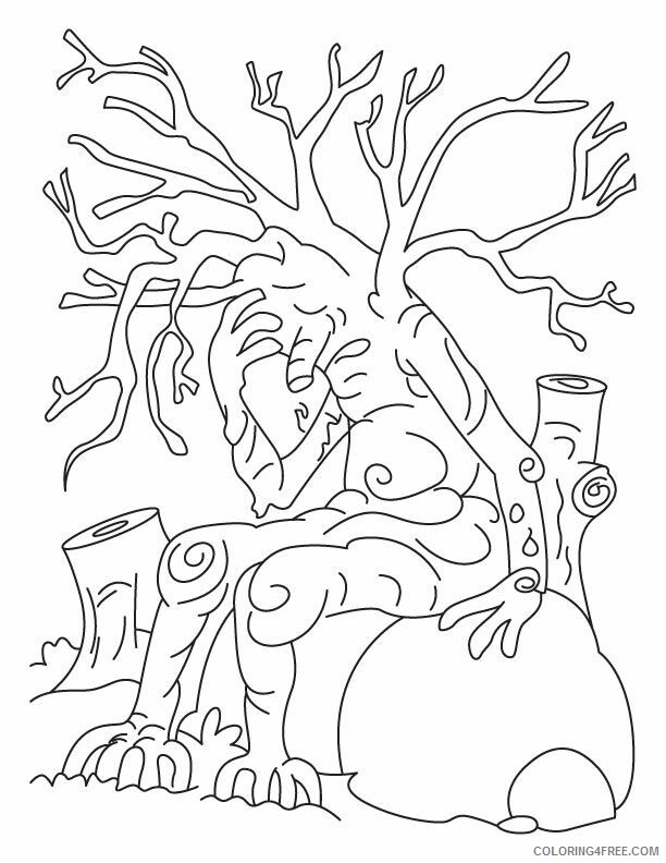 Arbor Day Coloring Pages Printable Sheets Save tree save earth coloring 2021 a 2299 Coloring4free