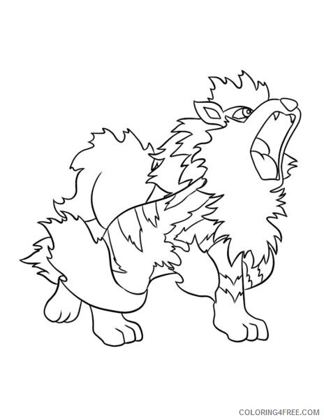 Arcanine Coloring Pages Printable Sheets Arcanine Page Central jpg 2021 a 2307 Coloring4free