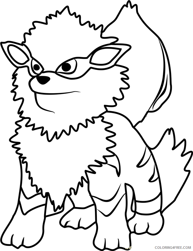 Arcanine Coloring Pages Printable Sheets Arcanine Pokemon GO Page 2021 a 2310 Coloring4free