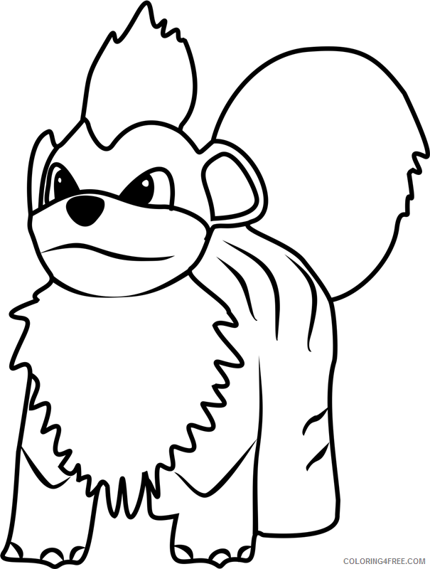 Arcanine Coloring Pages Printable Sheets Growlithe Pokemon GO Page 2021 a 2311 Coloring4free
