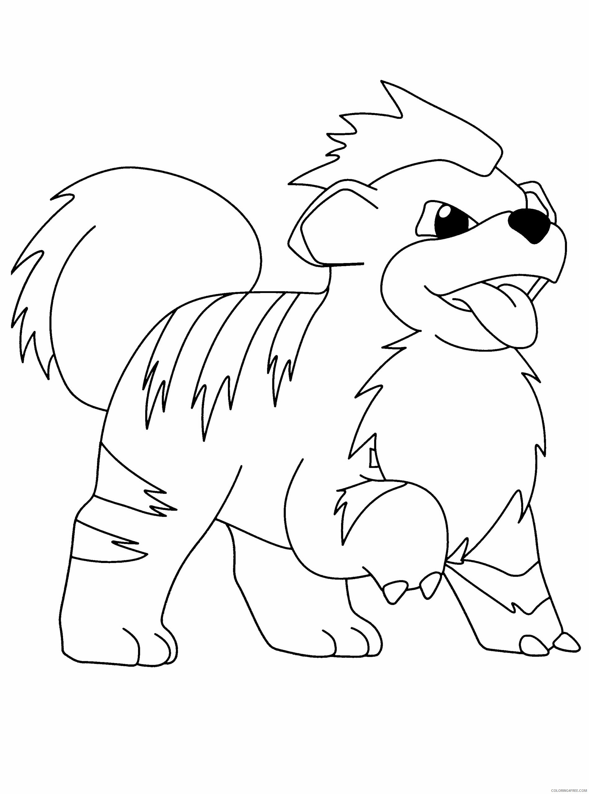 Arcanine Coloring Pages Printable Sheets Pokemon Join your 2021 a 2316 Coloring4free