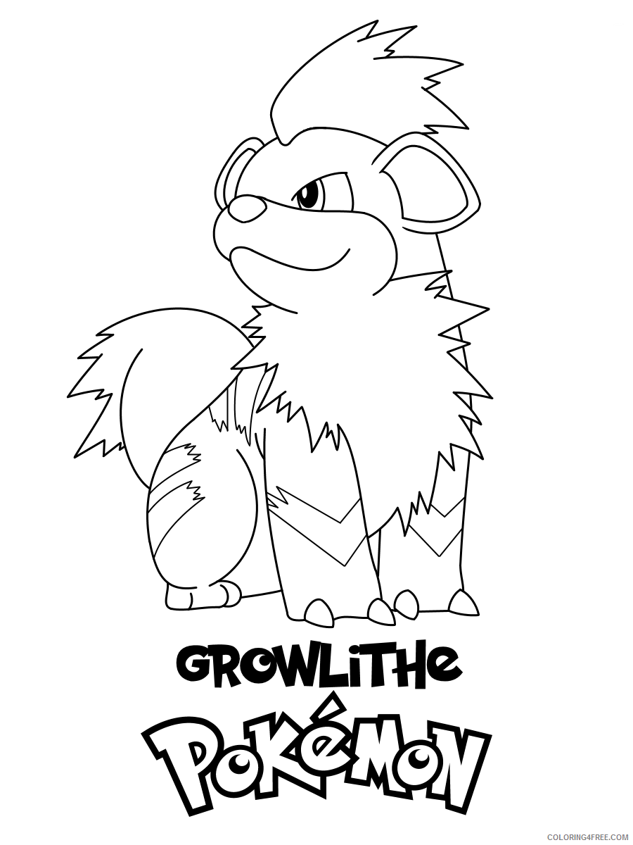 Arcanine Coloring Pages Printable Sheets Pokemon Print and 2021 a 2315 Coloring4free