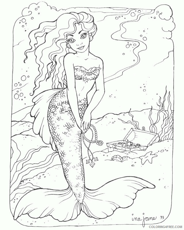 Arial the Mermaid Printable Sheets Mermaids Mermaid Melody 2021 a 2413 Coloring4free