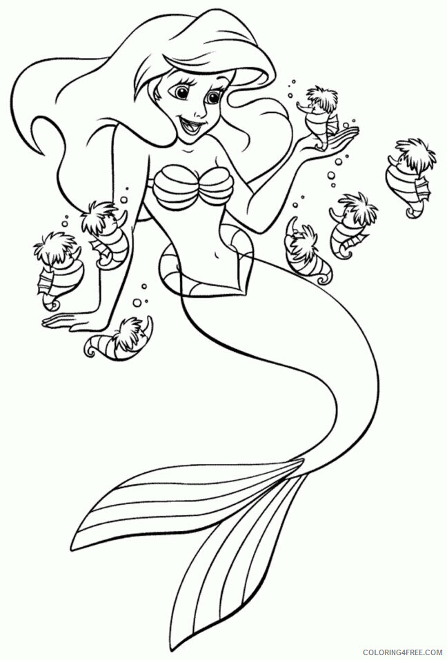 Ariel Coloring Page Printable Printable Sheets Intelligence Ariel The Little Mermaid 2021 a Coloring4free