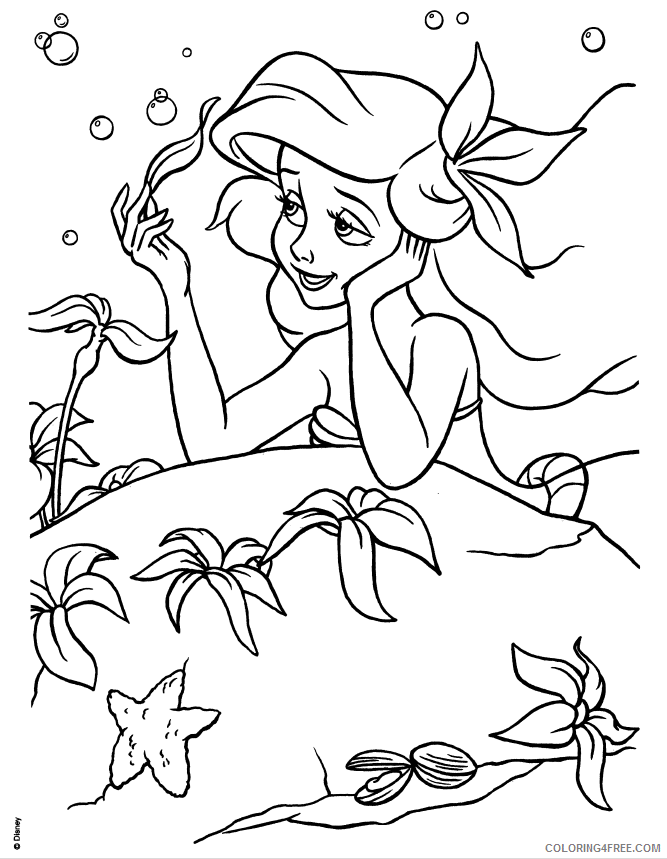 Ariel Coloring Pages Free Printable Sheets Ariel 115 258805 2021 a 2543 Coloring4free