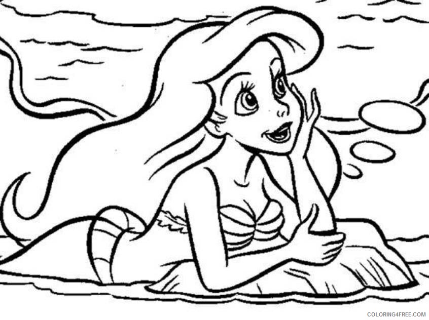Ariel Coloring Pictures Printable Sheets Ariel Page Free Coloring 2021 a 2573 Coloring4free