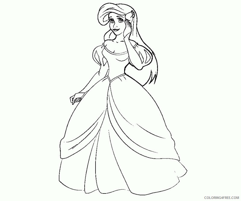 Ariel Coloring Printable Sheets 1 Ariel Page jpg 2021 a 2457 Coloring4free