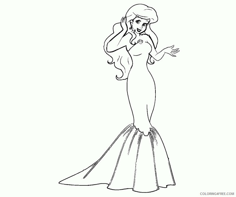 Ariel Coloring Printable Sheets 7 Ariel Page jpg 2021 a 2458 Coloring4free