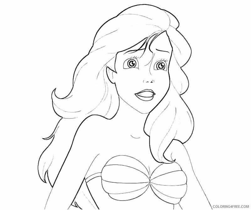 Ariel Little Mermaid Coloring Pages Printable Sheets Ariel 2021 a 2594 Coloring4free