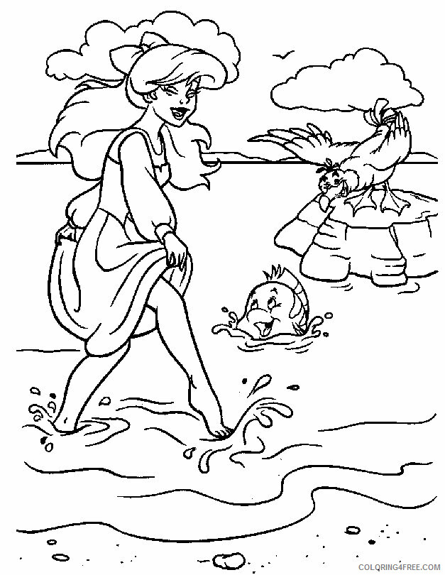 Ariel Little Mermaid Coloring Pages Printable Sheets Ariel Melody Colouring 2021 a Coloring4free