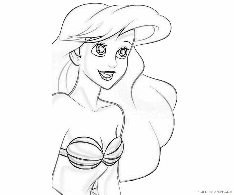 Ariel Little Mermaid Coloring Pages Printable Sheets Ariel Profil Tubing 2021 a Coloring4free