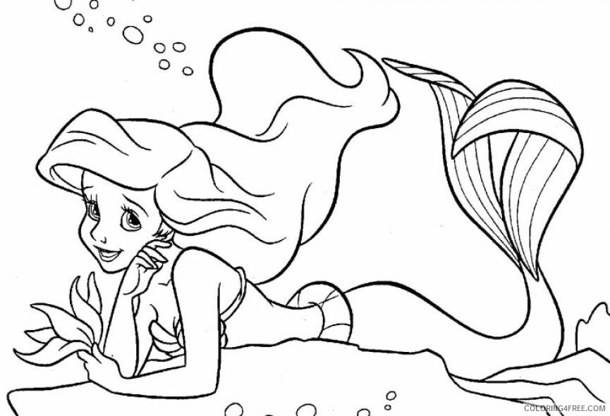 Ariel Little Mermaid Coloring Pages Printable Sheets Enchanted 2021 a 2604 Coloring4free