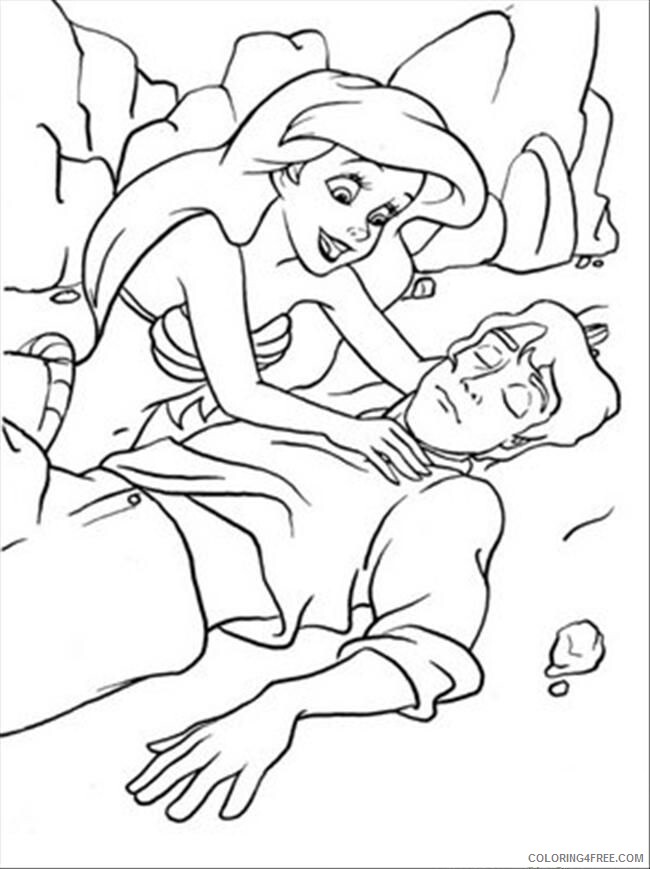 Ariel Little Mermaid Coloring Pages Printable Sheets Little Mermaid Color 2021 a 2608 Coloring4free