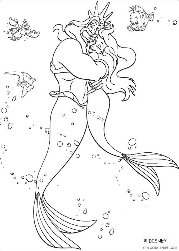 Ariel Little Mermaid Coloring Pages Printable Sheets Mermaid 2021 a 2616 Coloring4free