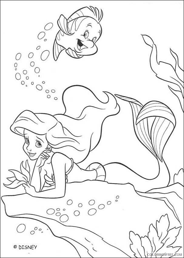 Ariel Little Mermaid Coloring Pages Printable Sheets Mermaid 2021 a 2617 Coloring4free