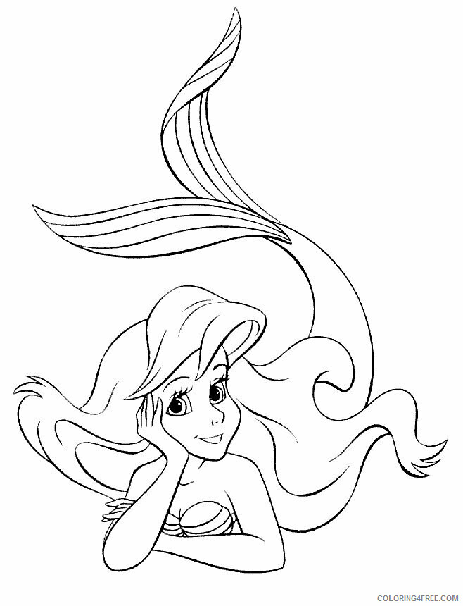 Ariel Little Mermaid Coloring Pages Printable Sheets Related Princess Ariel 2021 a 2612 Coloring4free