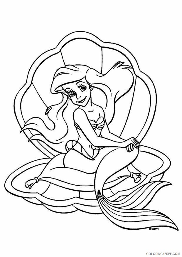 Ariel Little Mermaid Coloring Pages Printable Sheets page Little Mermaid 2021 a 2602 Coloring4free