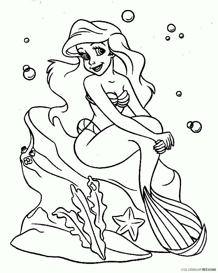 Ariel Pictures to Color Printable Sheets Ariel to Print 2021 a 2620 Coloring4free