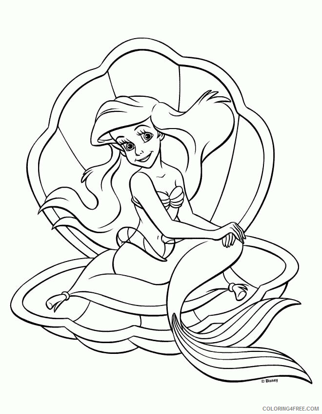 Ariel Printable Printable Sheets Ariel Printable Coloring 2021 a 2622 Coloring4free