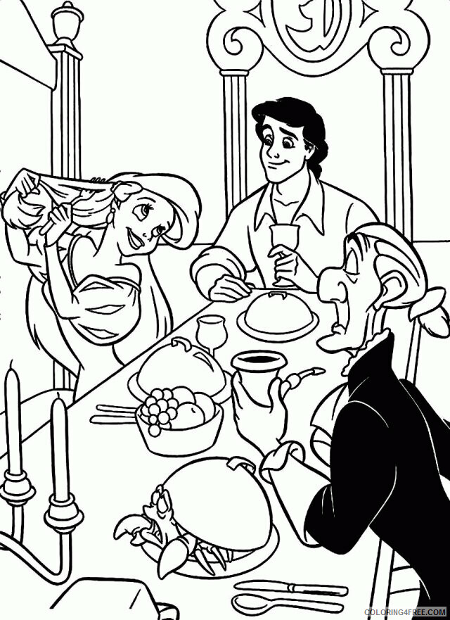 Ariel and Eric Coloring Pages Printable Sheets Download Ariel In Prince Eric 2021 a 2430 Coloring4free