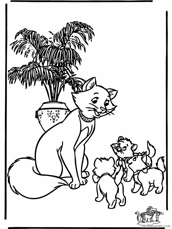 Aristocat Coloring Pages Printable Sheets Aristocats 2 Disney jpg 2021 a 2645 Coloring4free