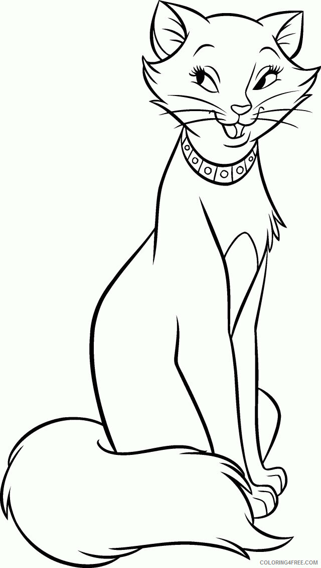 Aristocat Coloring Pages Printable Sheets Aristocats Disney Aristocats 2021 a 2651 Coloring4free