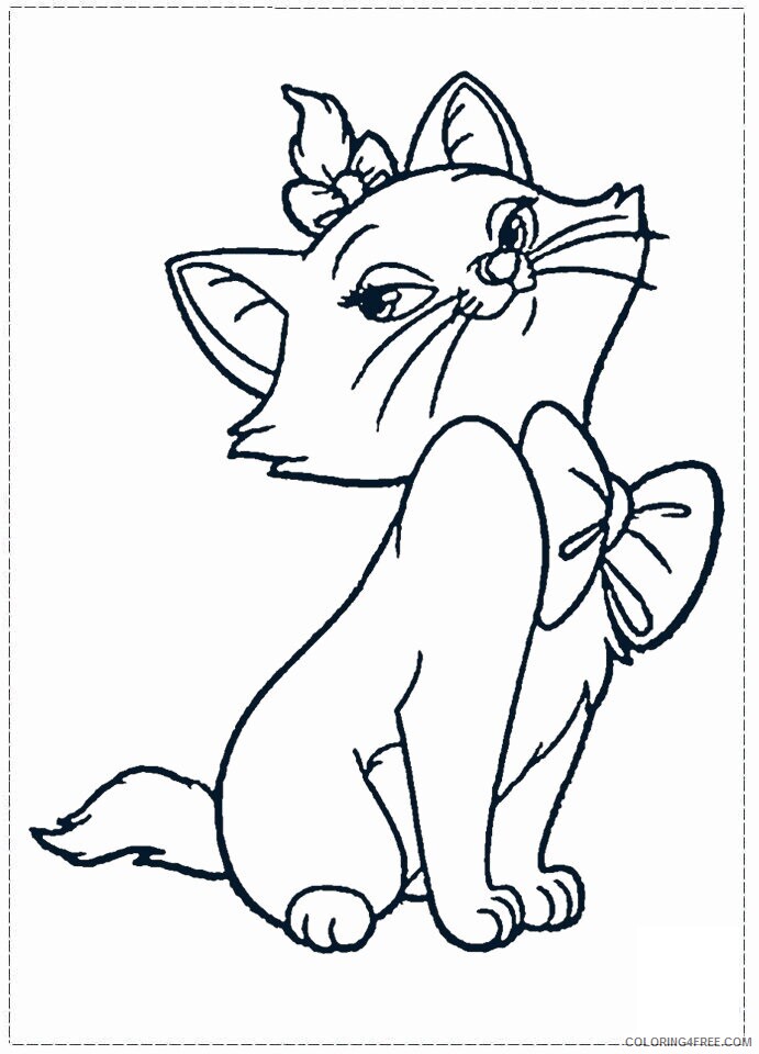 Aristocat Coloring Pages Printable Sheets Aristocats Marie jpg 2021 a 2653 Coloring4free