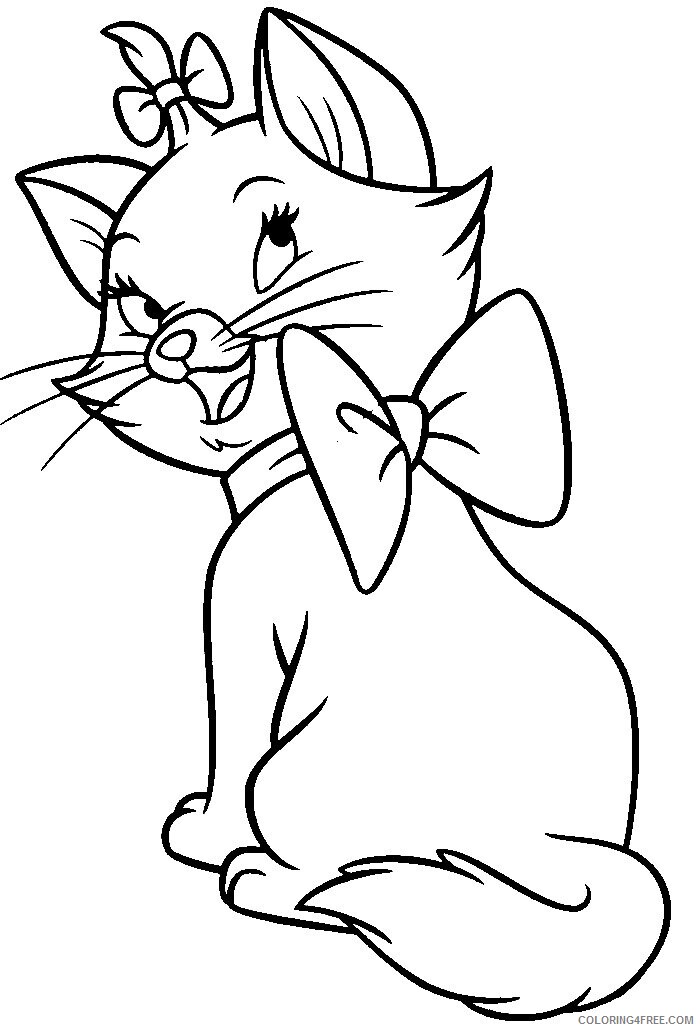 Aristocat Coloring Pages Printable Sheets The Aristocats Disney 2021 a 2664 Coloring4free