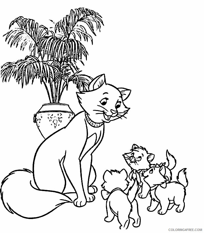 Aristocats Coloring Page Printable Sheets The Aristocats 2 2021 a 2671 Coloring4free