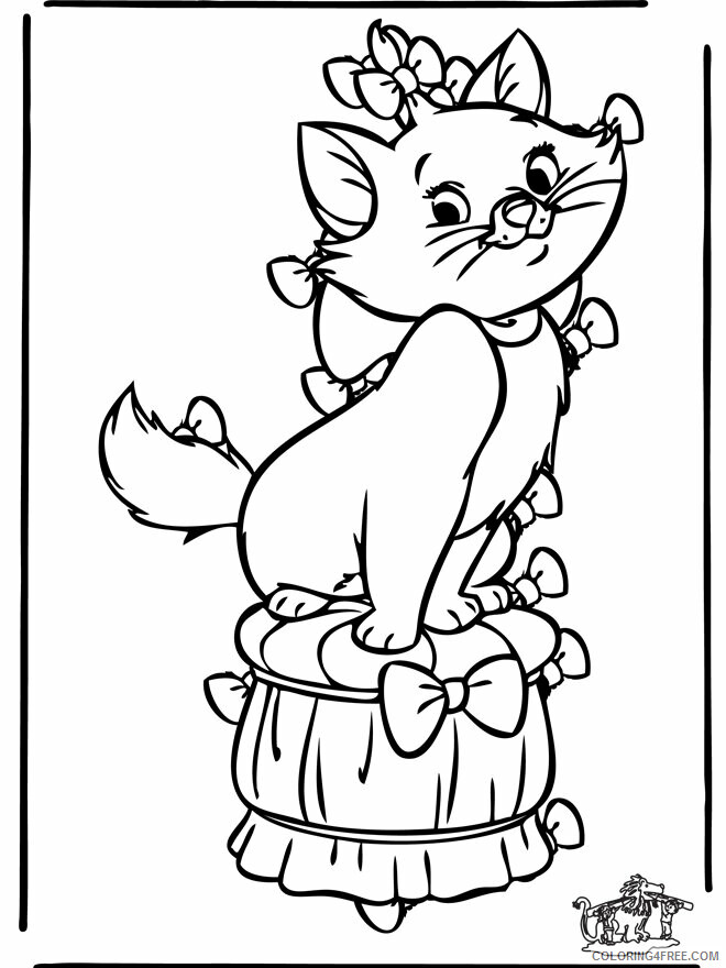 Aristocats Images Printable Sheets Look for 15 bows Aristocats 2021 a 2681 Coloring4free