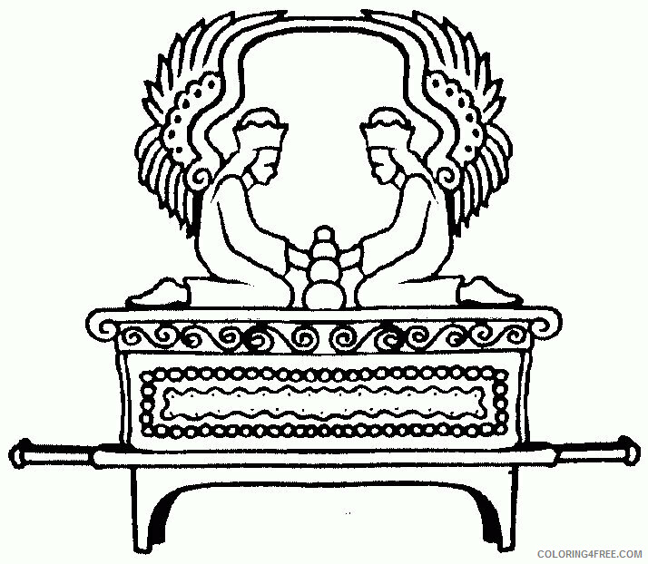 Ark of the Covenant Coloring Page Printable Sheets Ark Of The Covenant 2021 a 2703 Coloring4free