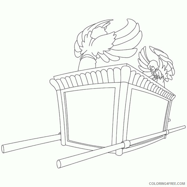 Ark of the Covenant Coloring Page Printable Sheets Ark Of The Covenant 2021 a 2704 Coloring4free