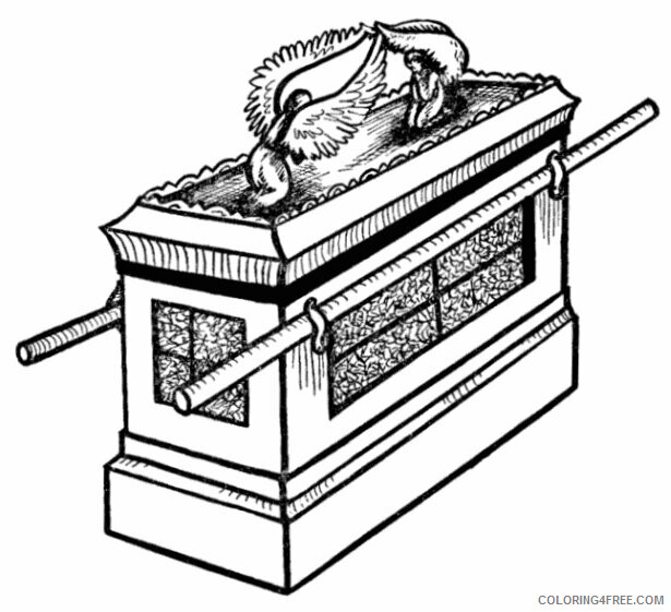 Ark of the Covenant Coloring Page Printable Sheets Ark Of The Covenant 2021 a 2708 Coloring4free
