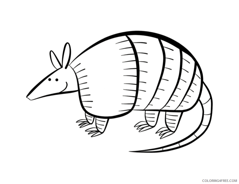Armadillo Coloring Pages Printable Sheets Armadillo page ColorDad png 2021 a 2724 Coloring4free