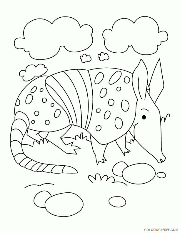 Armadillo Pic Printable Sheets Armadillo at cloud seven coloring 2021 a 2737 Coloring4free