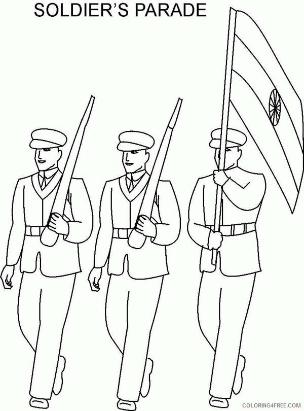 Armed Forces Day Coloring Pages Printable Sheets All Soldiers Parade in Armed 2021 a 2749 Coloring4free