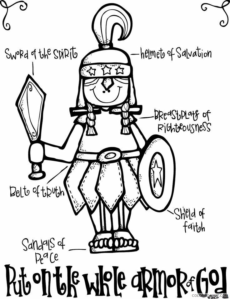 Armor of God Activities for Kids Printable Sheets Church Lady jpg 2021 a 2787 Coloring4free
