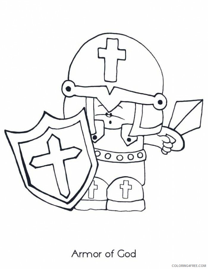 Armour of God Coloring Page Printable Sheets Armour Of God Pages 2021 a 2818 Coloring4free