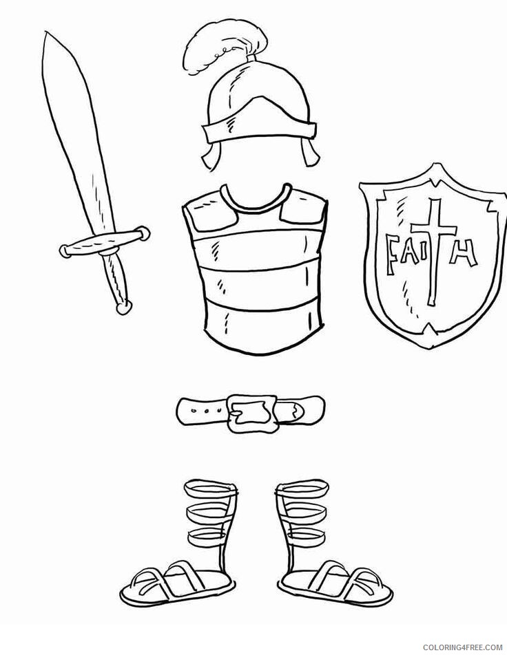 Armour of God Coloring Page Printable Sheets Pin by Lisa on Colour 2021 a 2819 Coloring4free
